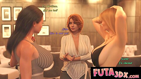 3dx – Big Dicked Futa Babes Fucking Hard In The Reading Room