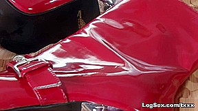 Hot Red Boots – Caelea Starr – Leg Sex