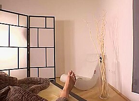 Infinite Bliss: Her Footjob Makes Him Cum All Over Her Toes