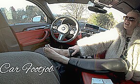 Car Footjob