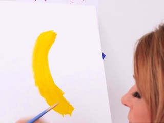 MILF artist India Summer fuck painting session
